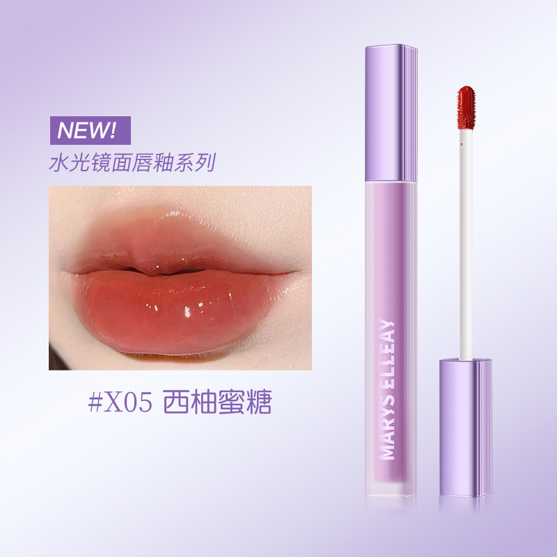 玛丽伊丽镜面水光唇釉唇彩素颜显白持久不沾杯不掉色防水滋润保湿