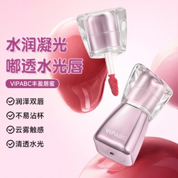 VIPABC水光镜面唇釉水润清透自然学生女素颜显白水光口红工厂直销