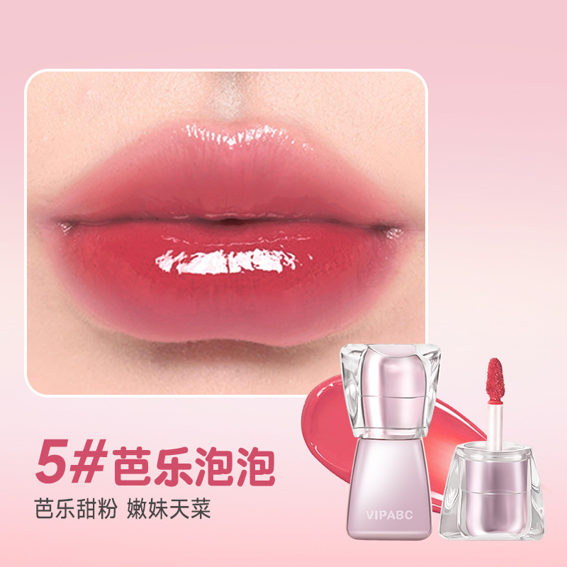 VIPABC水光镜面唇釉水润清透自然学生女素颜显白水光口红工厂直销
