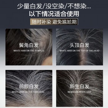 DIDUO鱼子酱多肽美发笔一次性补色染发梳植物遮盖白发神器不伤发