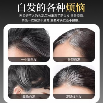 BRH植物一次性染发笔棒纯不掉色遮盖白发神器染发剂膏补染色正品