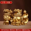 批发貔貅招才摆件一对客厅玄关办公室开业家居装饰品摆件黄铜貔貅