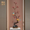 铜艺坊喜上眉梢黄铜喜鹊枝鸟摆件客厅玄关乔迁新居喜鹊登梅铜摆件