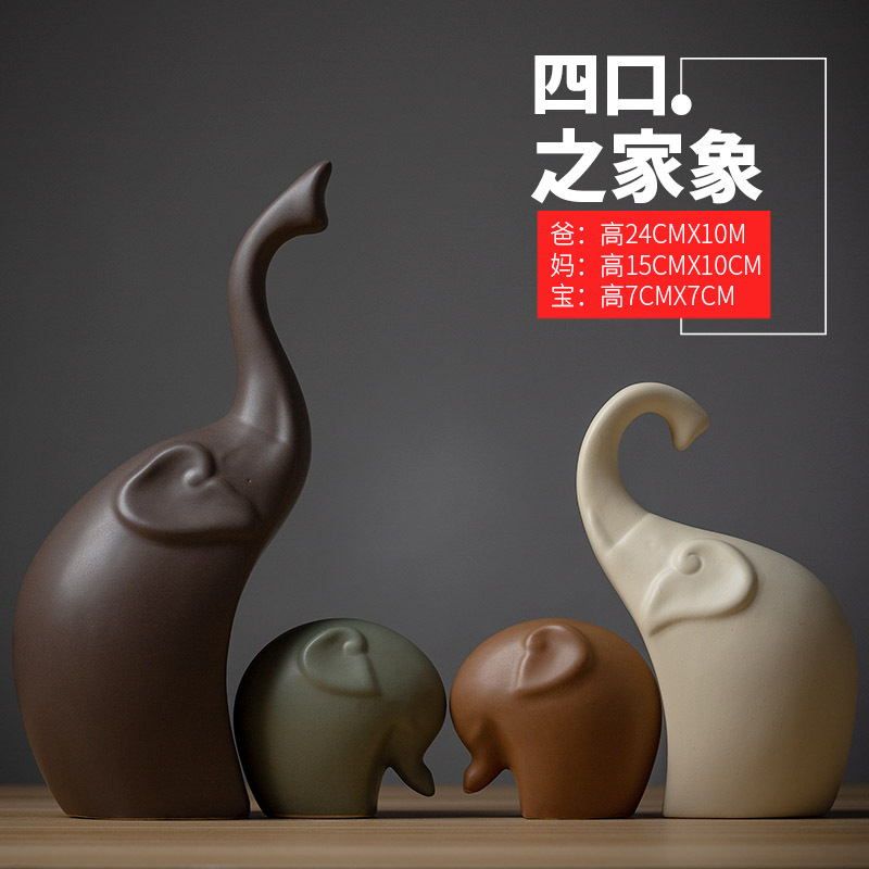 景德镇陶瓷摆件北欧客厅电视柜酒柜玄关鹿装饰品创意摆设创意摆设