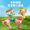 儿童竹蜻蜓玩具手拉飞碟飞盘手持弹发射枪旋转飞行器户外亲子互动