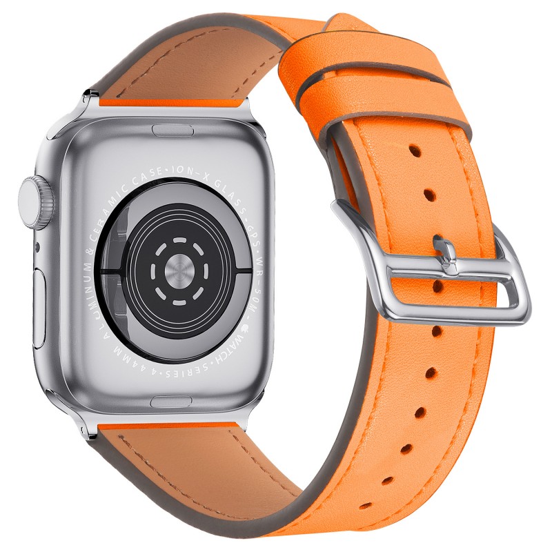 适用苹果表带皮 apple watch皮 苹果手表表带皮iwatch表带皮新