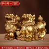批发貔貅招才摆件一对客厅玄关办公室开业家居装饰品摆件黄铜貔貅
