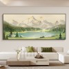 背靠金山客厅装饰画有山无水办公室沙发背景墙挂画轻奢高级感壁画
