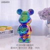 中式暴力熊摆件高档陶瓷客厅玄关电视柜酒柜存钱罐家居装饰品送礼