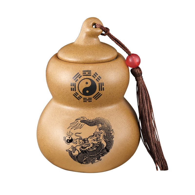 厂家批发陶土罐厨房在西北角避火龙瓶陶瓷葫芦瓶厨房避火葫芦摆件
