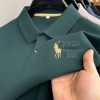 跨境夏季POLO衫男装短袖男式马球衫翻领休闲纯色时尚刺绣仿棉T恤