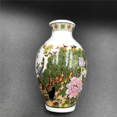 青花瓷花瓶陶瓷工艺品冰箱贴外贸创意磁铁仕女图中国特色商务礼品