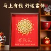 有钱花钱币花相框乔迁之喜装饰新居新房入宅搬家仪式布置用品批发
