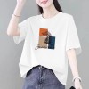 微胖大码显瘦纯棉短袖t恤女夏季新款宽松遮肚子半袖上衣女装体恤