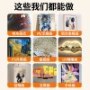 黑猫向日葵松木内框装饰画客厅卧室复古油画风艺术帆布画挂画壁画