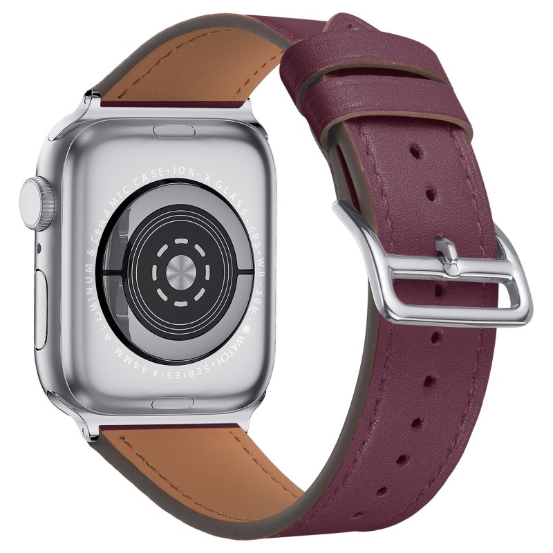 适用苹果表带皮 apple watch皮 苹果手表表带皮iwatch表带皮新