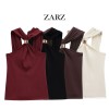 ZARZ 自制 欧美风 新款女装 经典 百搭洋气金色镶饰挂脖4938116