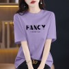 a高品质棉正肩短袖T恤女2026夏季新款显瘦宽松简约小众百搭T恤女