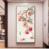 新中式荷花九鱼图玄关挂画入户正对门招财装饰画走廊过道高级壁画