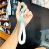 毛绒手机挂绳挂件配饰马卡龙色小清晰包包钥匙挂件实用手机链挂饰