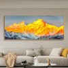 背靠金山客厅装饰画有山无水办公室沙发背景墙挂画轻奢高级感壁画