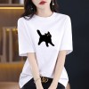 时尚彩T纯棉短袖大码女装2026新款宽松显瘦独特别致高级感上衣夏i
