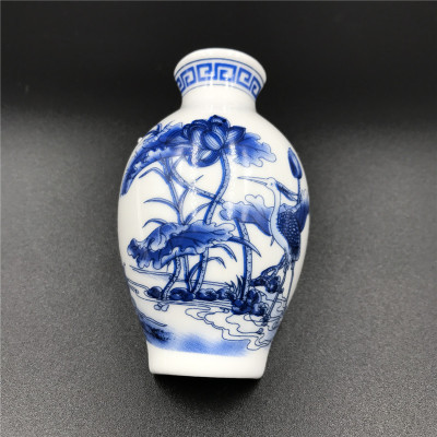 青花瓷花瓶陶瓷工艺品冰箱贴外贸创意磁铁仕女图中国特色商务礼品