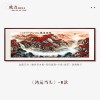 鸿运当头》客厅装饰画沙发背景挂画大幅山水国画茶室办公室壁画