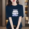 夏季新款重磅纯棉短袖t恤女2026是上海百搭印花款洋气显瘦上衣潮