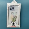 日韩花朵情侣17太空壳适用苹果16promax手机壳15透明彩绘软保护套
