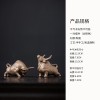 陶瓷招财牛摆件吉祥物家居客厅装饰品十二生肖牛年礼品茶桌茶宠