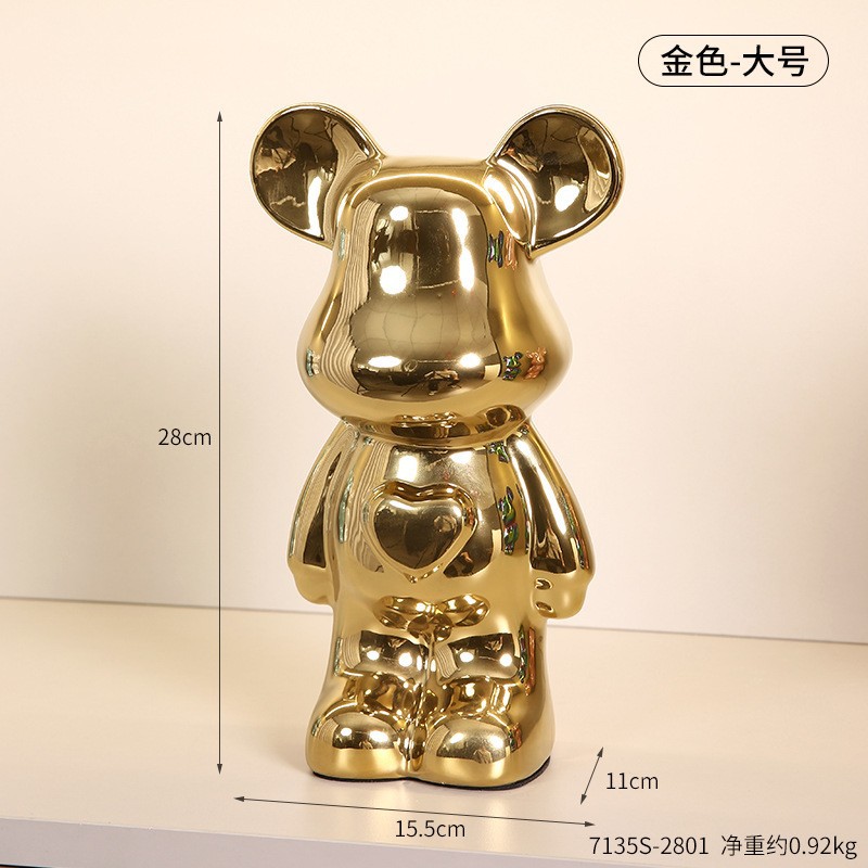 现代轻奢艺术摆件大全客厅书房电视柜办公室桌面装饰品树脂工艺品