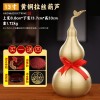 铜葫芦批发黄铜葫芦摆件开口带叶葫芦金属工艺品家居摆件八卦葫芦