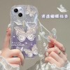 波浪仙女蝴蝶适用苹果17promax透明iphone16pro硅胶15闪粉软壳ins