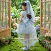 女童艾莎公主裙2026夏季儿童洛丽塔公主裙女孩爱莎生日礼服连衣裙