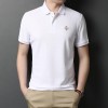 跨境外贸高品质纯色仿棉批发T恤刺绣图案短袖男装夏季新款男装
