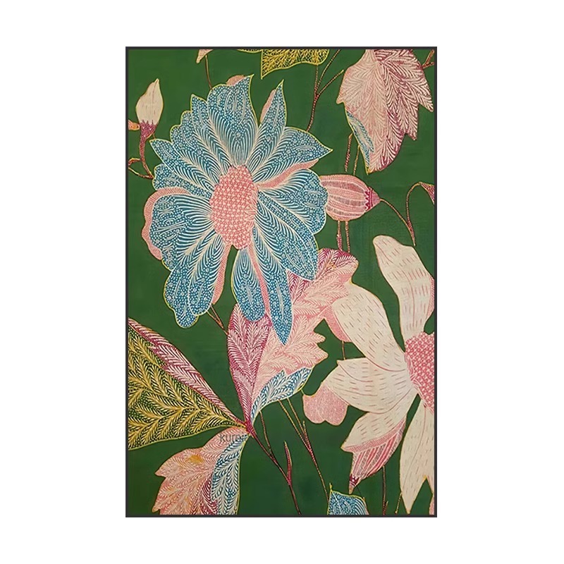 简约复古植物花朵客厅装饰画走廊过道玄关背景墙沙发落地画壁挂画