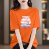 夏季新款重磅纯棉短袖t恤女2026是上海百搭印花款洋气显瘦上衣潮