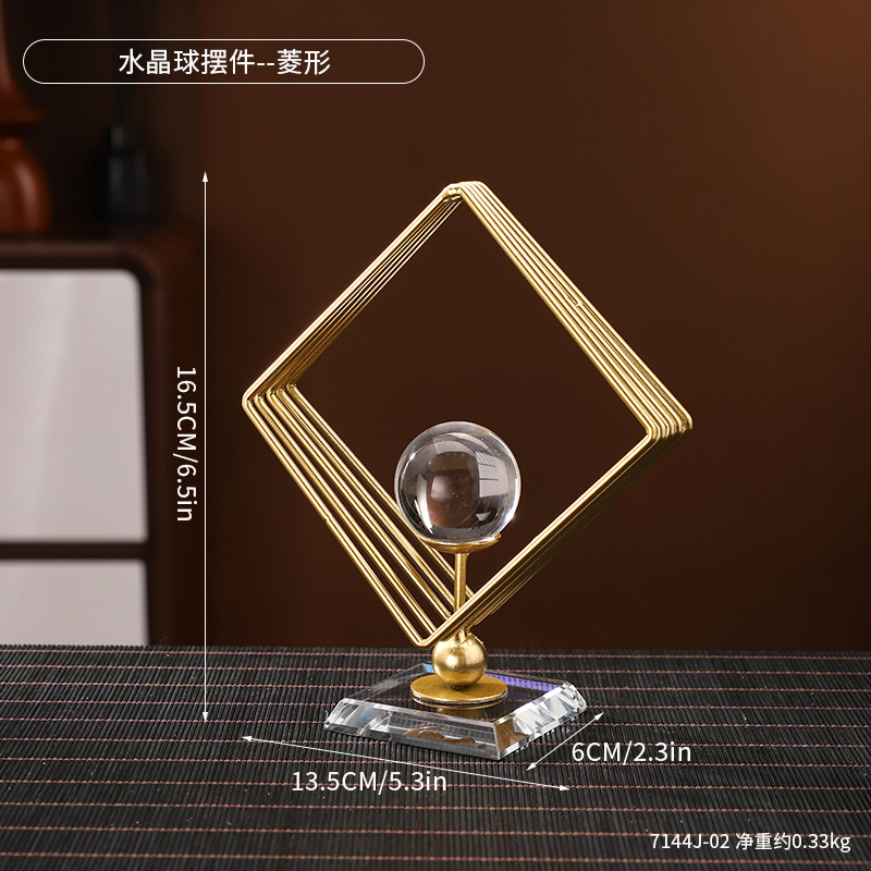 现代轻奢艺术摆件大全客厅书房电视柜办公室桌面装饰品树脂工艺品