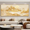 背靠金山客厅装饰画有山无水办公室沙发背景墙挂画轻奢高级感壁画
