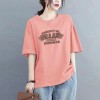 a中长款宽松大码100%纯棉短袖t恤女2026夏季新款百搭时尚遮肚半袖