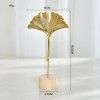 北欧风轻奢金属工艺品创意家居客厅玄关酒柜装饰品铁艺银杏叶摆件