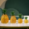 黄水晶玻璃工艺品菠萝客厅酒柜招财摆件凤梨送礼家居创意装饰品礼