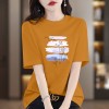 夏季新款重磅纯棉短袖t恤女2026是上海百搭印花款洋气显瘦上衣潮
