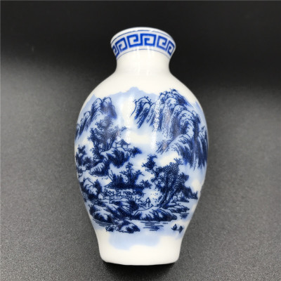 青花瓷花瓶陶瓷工艺品冰箱贴外贸创意磁铁仕女图中国特色商务礼品