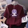 女孩卡通印花短袖t恤女2026新款夏装宽松大码显瘦遮肚小众上衣ins