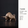 陶瓷招财牛摆件吉祥物家居客厅装饰品十二生肖牛年礼品茶桌茶宠