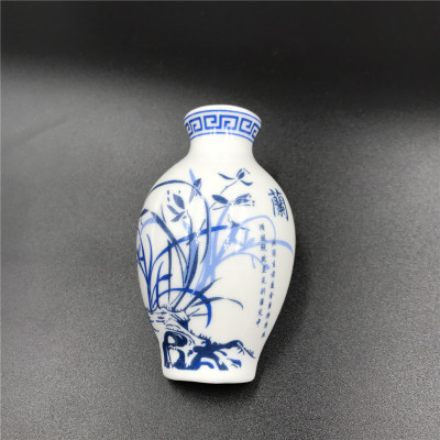 青花瓷花瓶陶瓷工艺品冰箱贴外贸创意磁铁仕女图中国特色商务礼品
