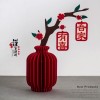 婚房婚礼摆件布艺花瓶新年客厅摆件装饰布置新中式春节乔迁礼物