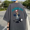 NASA纯棉短袖t恤男夏季潮牌新款大码宽松上衣青少年印花半袖情侣T